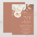 Search for autumn 70th birthday invitations Terracotta