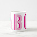 Search for bold letters mugs Pink