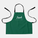 Search for green and white aprons For kids