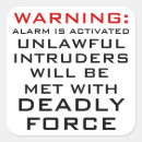 Search for alarm stickers Warning