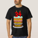 Search for 34th birthday tshirts 34 years old