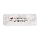 Search for wine glass return address labels Modern