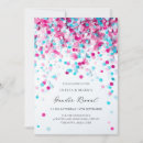 Search for confetti gender reveal invitations Pink