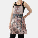 Search for gold damask aprons For her