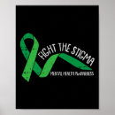 Search for mental health ribbon posters Good vibes