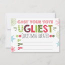 Search for ballot template Ugly christmas sweater
