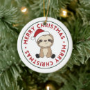 Search for sloth christmas tree decorations Children