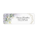 Search for lavender wedding return address labels Botanical