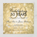 Search for winter wedding anniversary invitations Gold