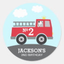 Search for firetrucks stickers Boys birthday