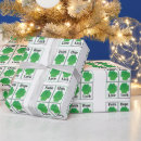 Search for four leaf clover wrapping paper St patrick's day