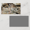 Search for rocks and minerals business cards Stone