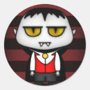 Search for vampire round stickers Halloween