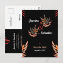 Search for love birds save the dates Black