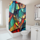 Search for stained glass shower curtains Geometric