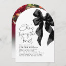 Search for gothic bridal shower invitations Black bow