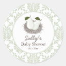 Search for damask baby shower stickers Vintage