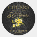 Search for yellow and black design stickers Typography