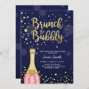Search for navy and pink bridal shower invitations Bubbly