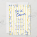 Search for stripe bridal shower invitations Lemons