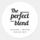 Search for the perfect blend wedding stickers Black and white