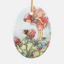 Search for red oval christmas tree decorations Flower