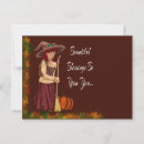 Search for cute witch postcards Autumn