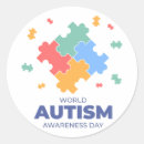 Search for world autism awareness day stickers Be kind