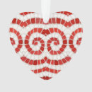 Search for graphic heart christmas tree decorations Red