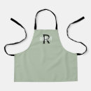 Search for sage green aprons Typography