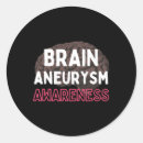 Search for burgundy ribbon stickers Brain aneurysm love