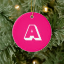 Search for letter christmas tree decorations Monogrammed