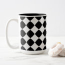 Search for black and white diamond mugs Geometric