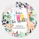 Search for 2nd birthday safari stickers Jungle