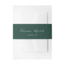Search for green invitation belly bands Classic
