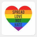 Search for love and hate stickers Rainbow heart
