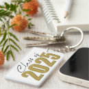 Search for high school graduation rectangular key rings Student