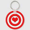 Search for bullseye key rings Red