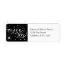 Search for peaceful return address labels Black