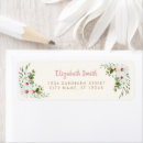 Search for floral white return address labels Eucalyptus