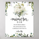 Search for baby shower mimosa bar signs Greenery