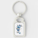 Search for blue butterflies key rings White