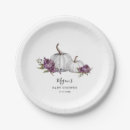 Search for pumpkin baby shower plates Autumn