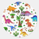 Search for dinosaur birthday thank you stickers Baby shower