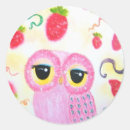 Search for cute owl art stickers Whimsical