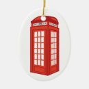 Search for phone box christmas tree decorations England