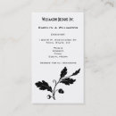 Search for oak tree business cards Simple