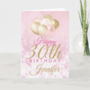 Search for pretty 30th birthday cards Feminine