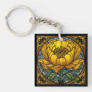 Search for stained glass key rings Flowers