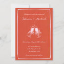 Search for pink and orange wedding invitations Minimalist